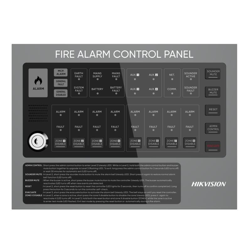 Hikvision HF-C108 8 Bölge Konvansiyonel Yangın Alarm Paneli